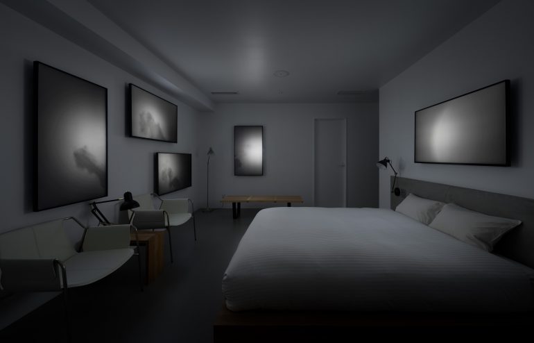 continuum, Daito Manabe (Rhizomatiks), BnA Alter Museum, Room Img 1, 2019 (photo Tomooki Kengaku)